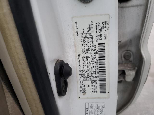 2002 Toyota Highlander Limited VIN: JTEGF21A020071200 Lot: 82010803