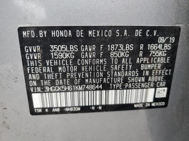 2019 HONDA FIT SPORT - 3HGGK5H61KM748644
