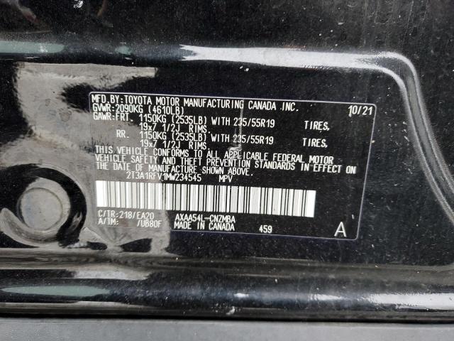 2T3A1RFV1MW234545 | 2021 TOYOTA RAV4 XLE P