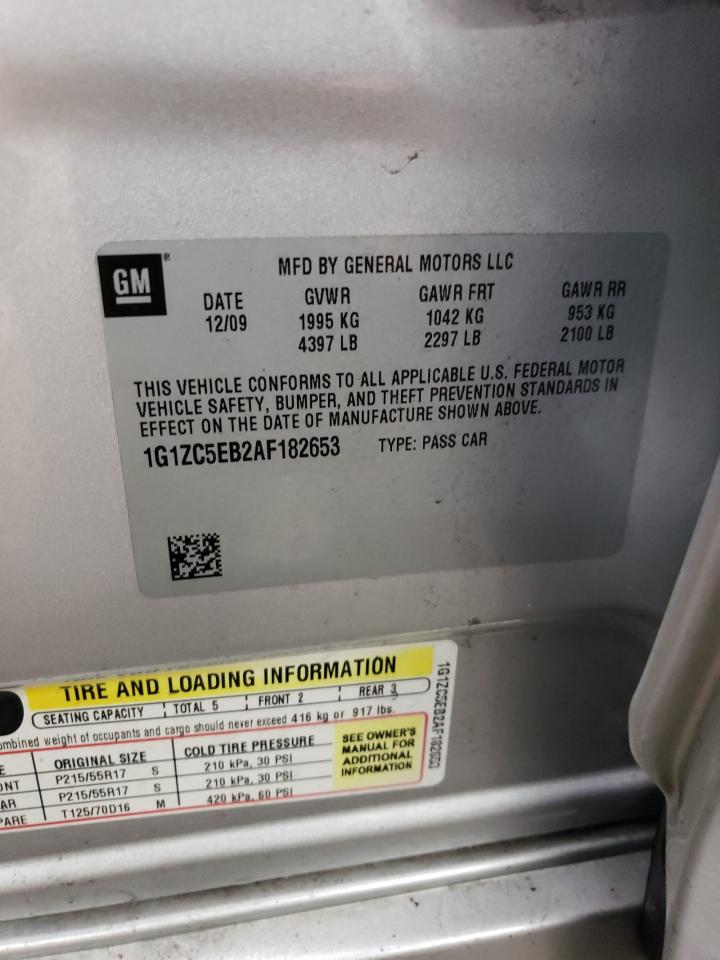 1G1ZC5EB2AF182653 2010 Chevrolet Malibu 1Lt