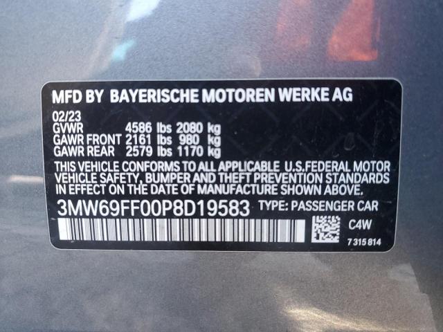 3MW69FF00P8D19583 | 2023 BMW 330I