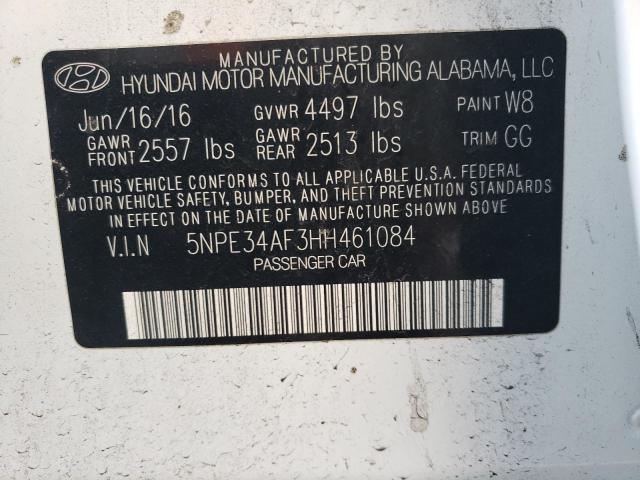 5NPE34AF3HH461084 | 2017 HYUNDAI SONATA SPO