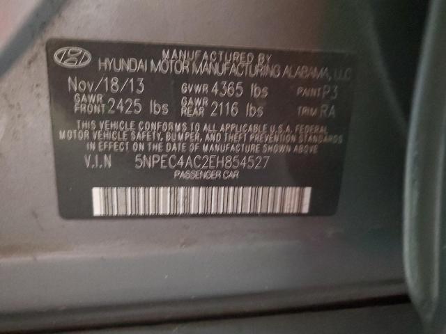 5NPEC4AC2EH854527 | 2014 HYUNDAI SONATA SE