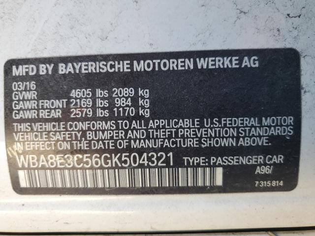 2016 BMW 328 XI SUL WBA8E3C56GK504321
