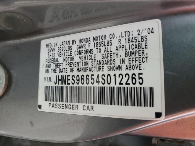 JHMES96654S012265 2004 Honda Civic Hybrid