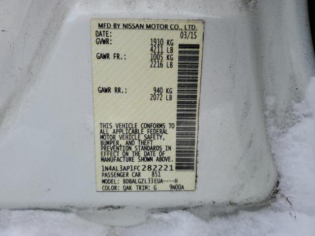 2015 NISSAN ALTIMA 2.5 - 1N4AL3AP1FC282221