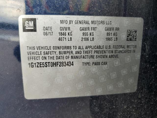 2017 CHEVROLET MALIBU LT 1G1ZE5ST0HF283434