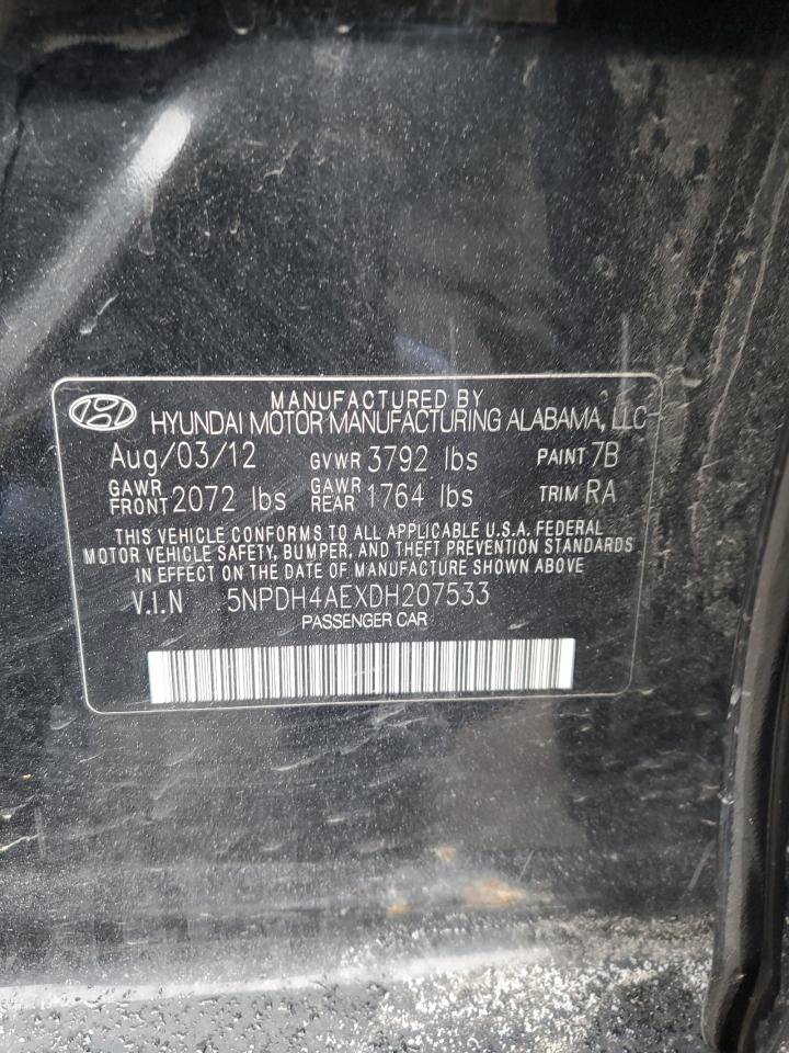 5NPDH4AEXDH207533 2013 Hyundai Elantra Gls