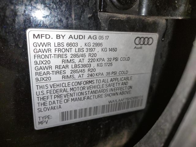 WA1LAAF75HD058124 2017 AUDI Q7, photo no. 13