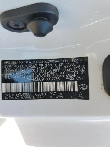 2015 LEXUS RC 350 - JTHHE5BC2F5002755