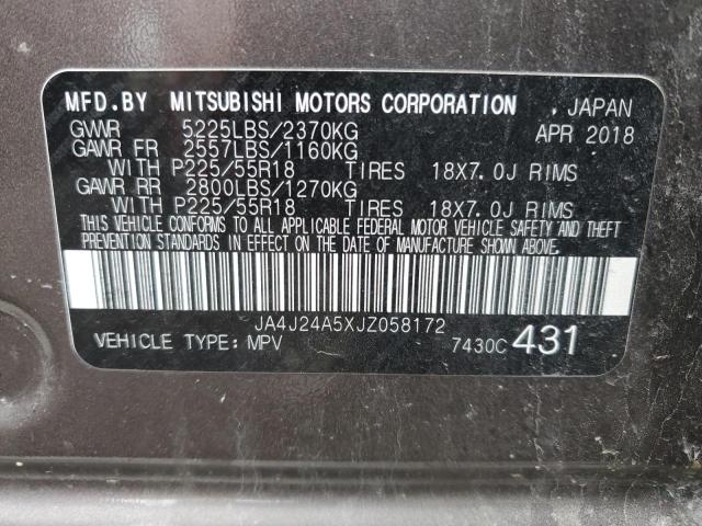 JA4J24A5XJZ058172 | 2018 MITSUBISHI OUTLANDER