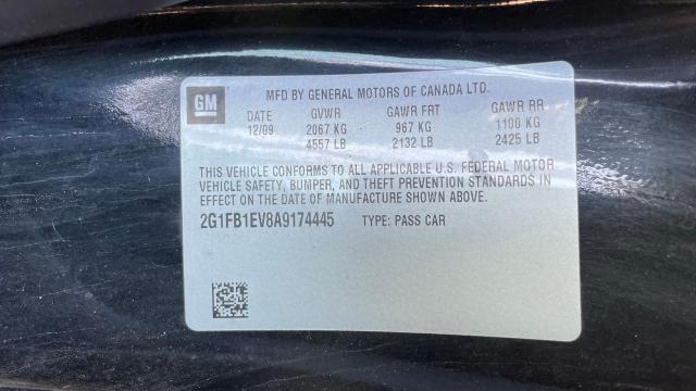2G1FB1EV8A9174445 2010 Chevrolet Camaro Lt