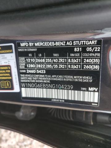 2022 MERCEDES-BENZ GLC 43 4MA - W1N0G6EB5NG104239
