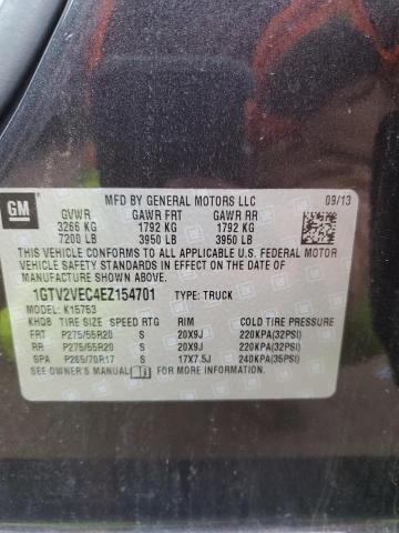 1GTV2VEC4EZ154701 | 2014 GMC SIERRA K15