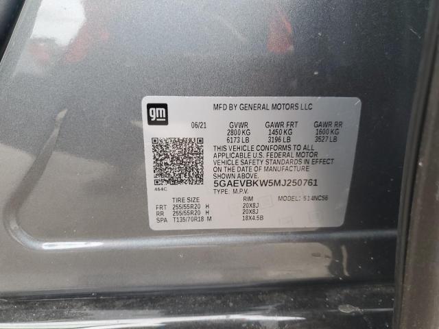 5GAEVBKW5MJ250761 | 2021 BUICK ENCLAVE PR