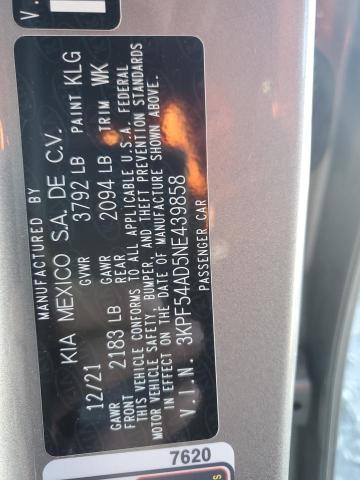 2022 KIA FORTE GT L - 3KPF54AD5NE439858