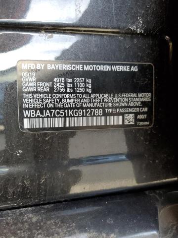 2019 BMW 530 XI - WBAJA7C51KG912788
