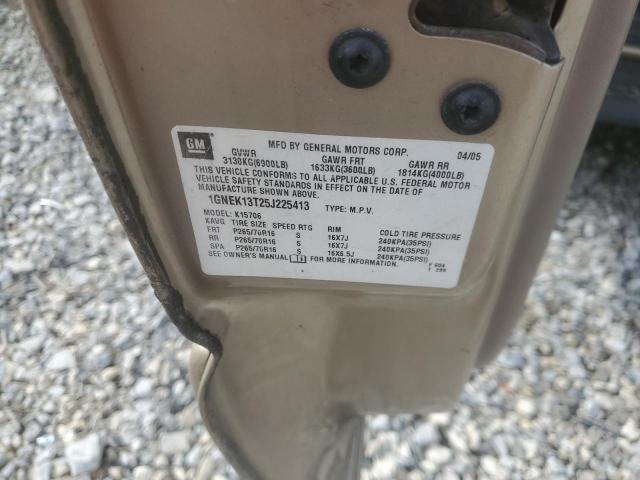 2005 Chevrolet Tahoe K1500 VIN: 1GNEK13T25J225413 Lot: 48809164