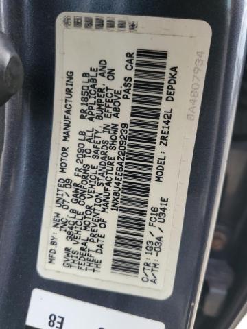 1NXBU4EE6AZ209239 | 2010 Toyota corolla base