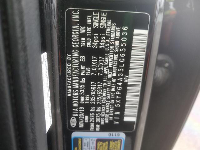 2020 KIA SORENTO L - 5XYPG4A35LG655036