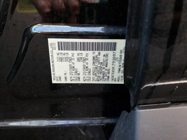 5N1BT3CB1PC793697 Nissan Rogue Sl
