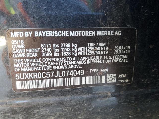 5UXKR0C57JL074049 2018 BMW X5, photo no. 13