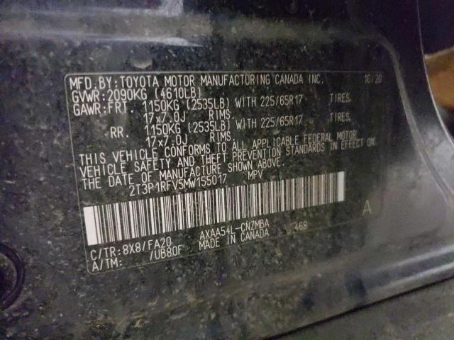 2021 TOYOTA RAV4 XLE - 2T3P1RFV5MW155017