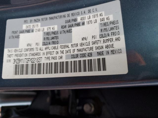 2015 MAZDA 3 3MZBM1V72FM221837