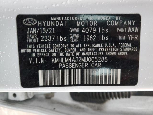 KMHLM4AJ2MU005288 | 2021 HYUNDAI ELANTRA BL