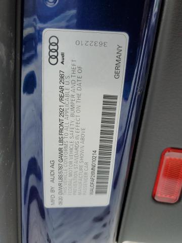 2021 AUDI S6 PREMIUM WAUDFAF26MN010214