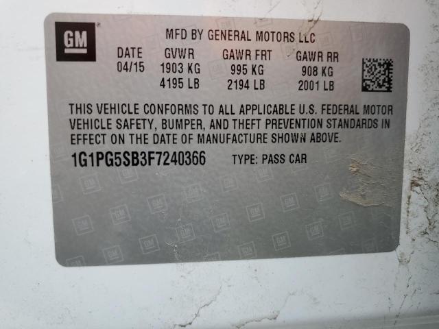 2015 CHEVROLET CRUZE LTZ - 1G1PG5SB3F7240366