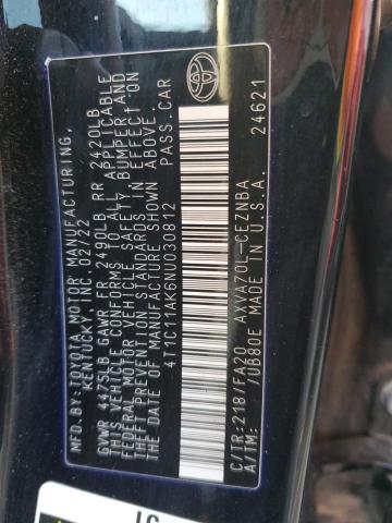 4T1C11AK6NU030812 | 2022 TOYOTA CAMRY LE