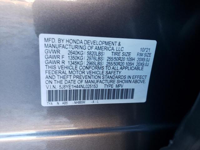 5J8YE1H44NL025153 | 2022 ACURA MDX TECHNO