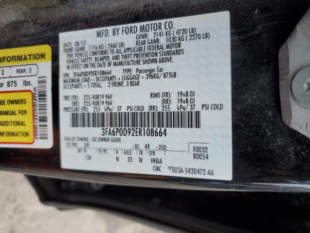 3FA6P0D92ER108664 | 2014 FORD FUSION TIT