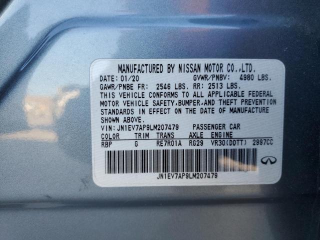 2020 INFINITI Q50 PURE - JN1EV7AP9LM207479