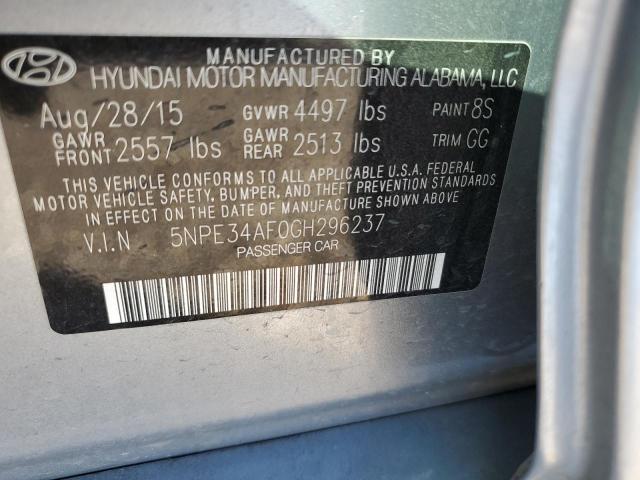 5NPE34AF0GH296237 2016 Hyundai Sonata Limited