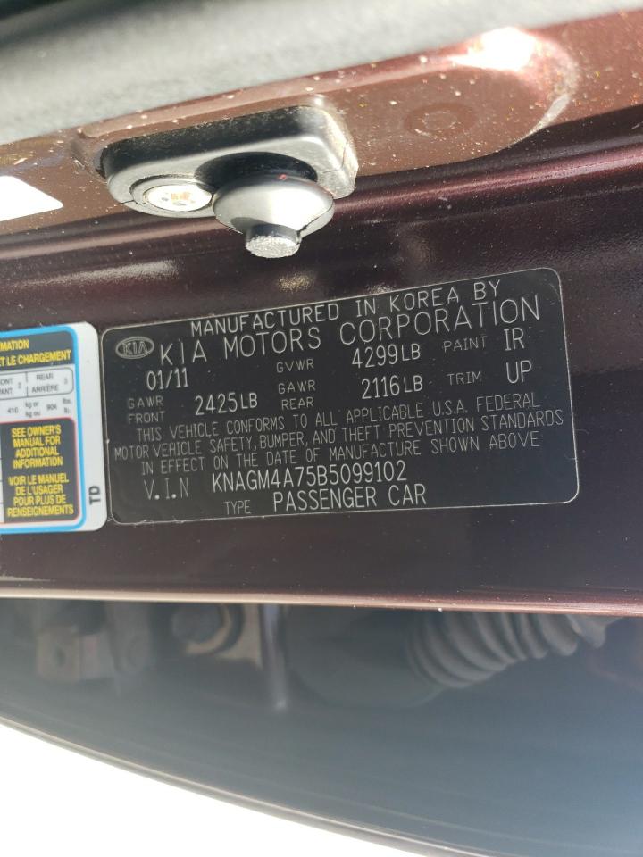 KNAGM4A75B5099102 2011 Kia Optima Lx KNAGM4A75B5099102 2011 Kia Optima Lx
