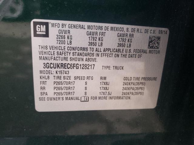 3GCUKREC6FG128217 | 2015 CHEVROLET SILVERADO