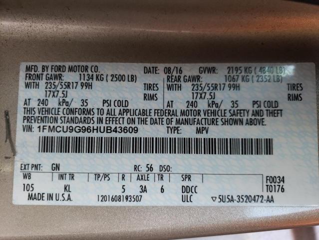 1FMCU9G96HUB43609 2017 FORD ESCAPE - Image 14