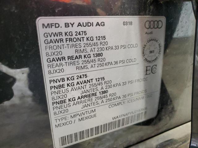 2018 AUDI Q5 TECHNIK WA1FNAFY5J2153505