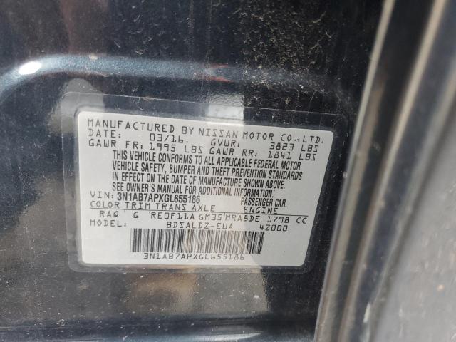 3N1AB7APXGL655186 | 2016 NISSAN SENTRA S