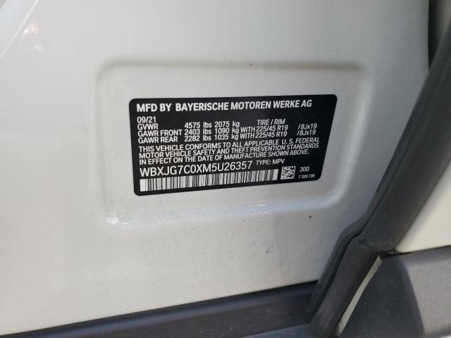 2021 BMW X1 SDRIVE2 - WBXJG7C0XM5U26357