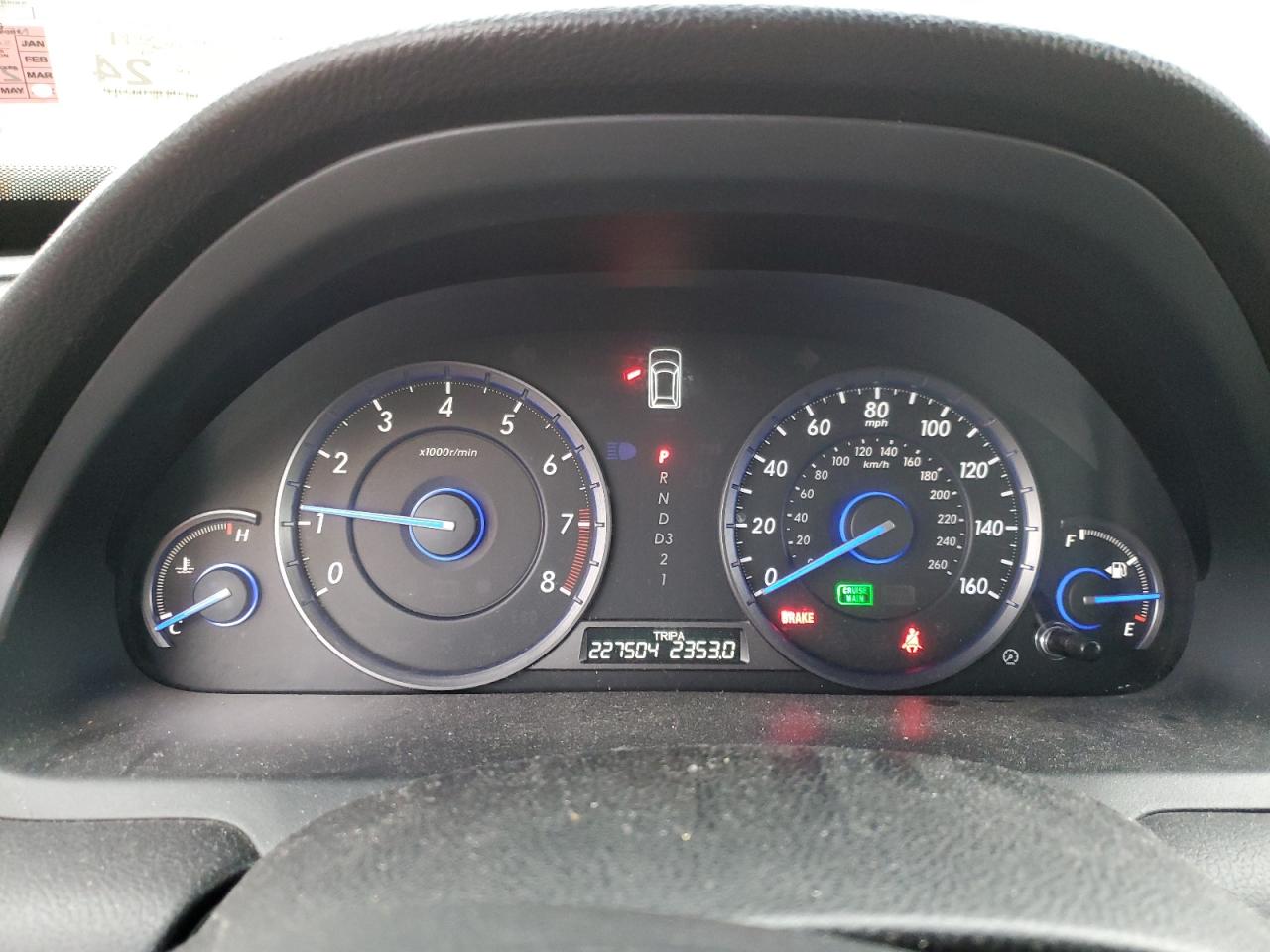 5J6TF2H51CL006460 2012 Honda Crosstour Exl