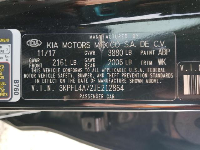 3KPFL4A72JE212864 | 2018 KIA FORTE LX