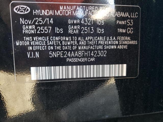 5NPE24AA8FH142302 | 2015 HYUNDAI SONATA ECO