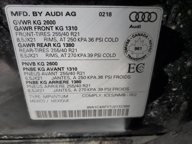 WA1C4AFY7J2132399 2018 AUDI SQ5 - Image 13