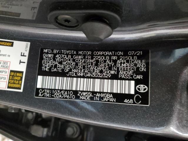 JTDL9MFU4N3032329 | 2022 TOYOTA PRIUS LE