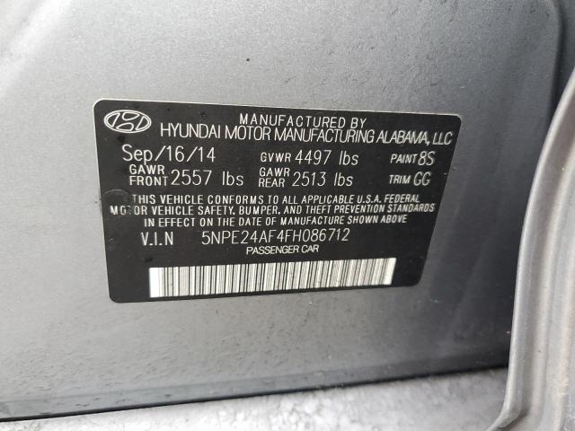 5NPE24AF4FH086712 | 2015 HYUNDAI SONATA SE