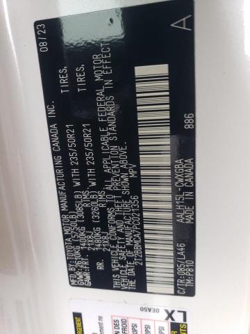 2023 LEXUS RX 350H BA 2T2BBMCA7PC021356