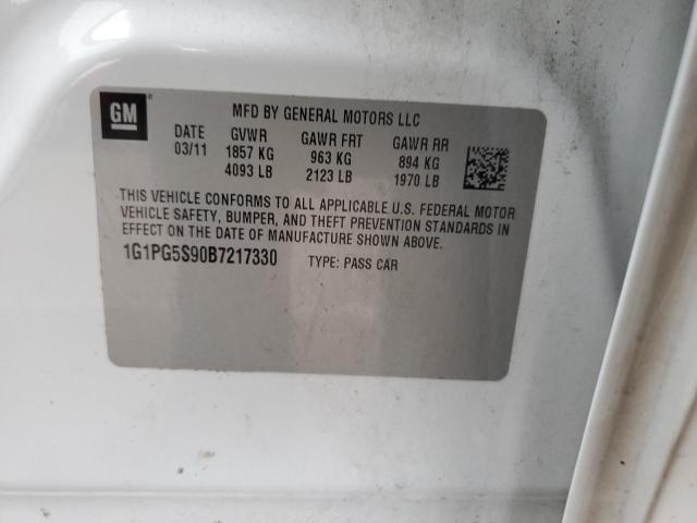 2011 Chevrolet Cruze Lt VIN: 1G1PG5S90B7217330 Lot: 37486584